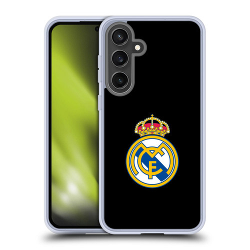 Real Madrid CF Origin Plain Logo Black Soft Gel Case for Samsung Galaxy S24 FE