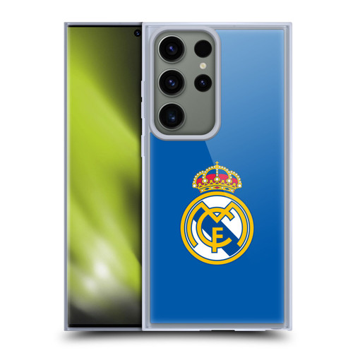 Real Madrid CF Origin Plain Logo Blue Soft Gel Case for Samsung Galaxy S23 Ultra 5G