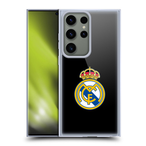 Real Madrid CF Origin Plain Logo Black Soft Gel Case for Samsung Galaxy S23 Ultra 5G