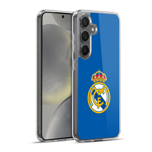 Real Madrid CF Origin Plain Logo Blue Soft Gel Case for Samsung Galaxy S24+ 5G & MagSafe