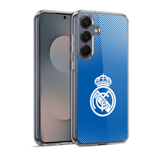 Real Madrid CF Origin Logo Blue Soft Gel Case for Samsung Galaxy S25 & MagSafe
