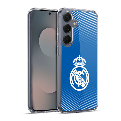 Real Madrid CF Origin Logo Blue Soft Gel Case for Samsung Galaxy S25+ & MagSafe