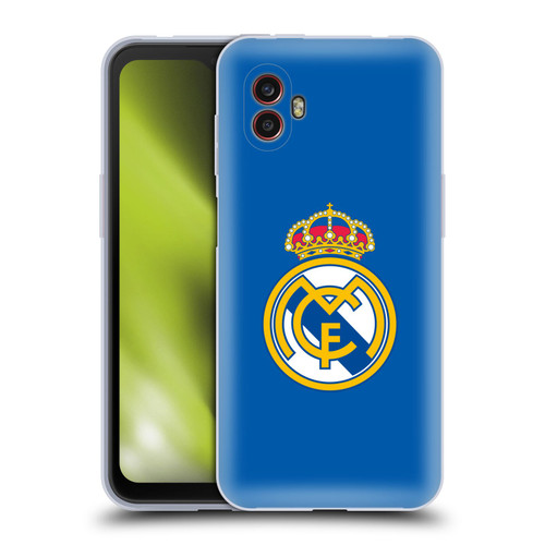 Real Madrid CF Origin Plain Logo Blue Soft Gel Case for Samsung Galaxy Xcover6 Pro/Pro2