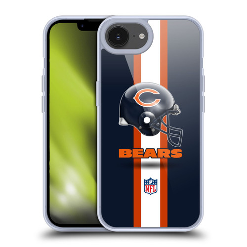 NFL Chicago Bears Logo Helmet Soft Gel Case for Apple iPhone 16e