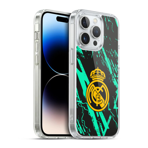 Real Madrid CF Urban Green Gold Soft Gel Case for Apple iPhone 13 Pro & MagSafe