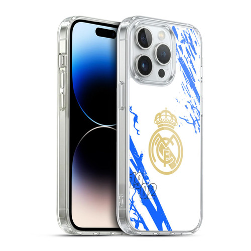 Real Madrid CF Urban White Blue Soft Gel Case for Apple iPhone 13 Pro & MagSafe