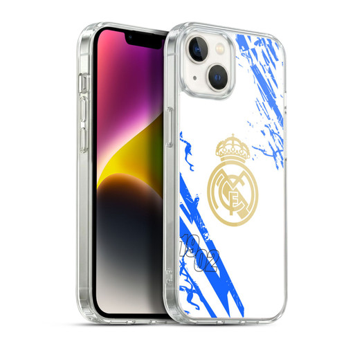 Real Madrid CF Urban White Blue Soft Gel Case for Apple iPhone 14 Plus & MagSafe
