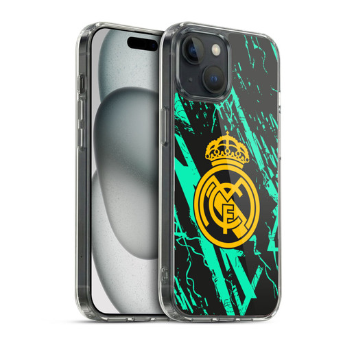 Real Madrid CF Urban Green Gold Soft Gel Case for Apple iPhone 15 & MagSafe