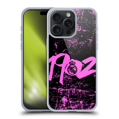 Real Madrid CF Urban Pink 1902 Soft Gel Case for Apple iPhone 15 Pro Max