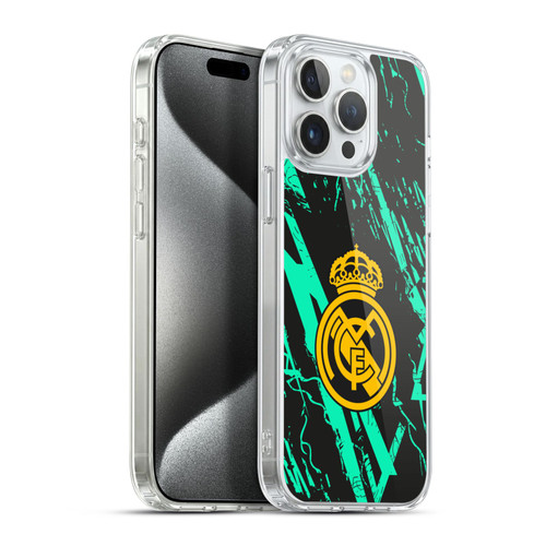 Real Madrid CF Urban Green Gold Soft Gel Case for Apple iPhone 15 Pro Max & MagSafe