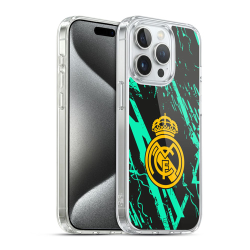 Real Madrid CF Urban Green Gold Soft Gel Case for Apple iPhone 15 Pro & MagSafe
