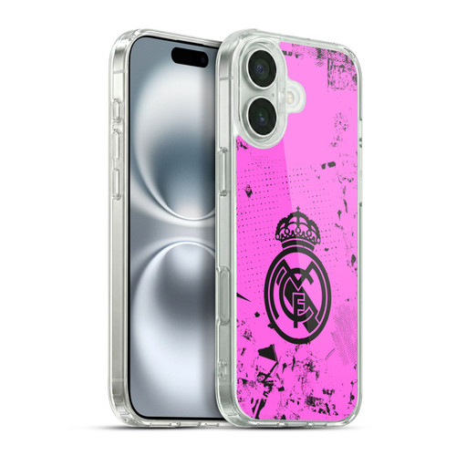 Real Madrid CF Urban Pink Soft Gel Case for Apple iPhone 16 Plus & MagSafe