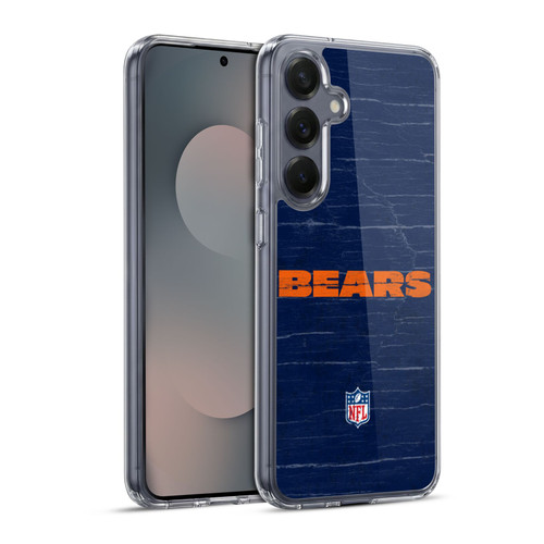 NFL Chicago Bears Logo Distressed Look Soft Gel Case for Samsung Galaxy S25+
