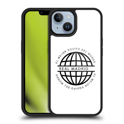 Real Madrid CF Legend Black Logo Gel Armour Case For Apple iPhone 14