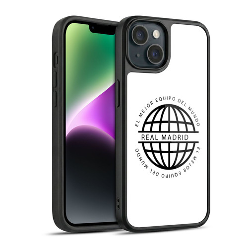 Real Madrid CF Legend Black Logo Gel Armour Case For Apple iPhone 14
