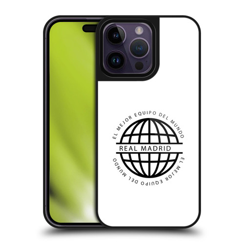 Real Madrid CF Legend Black Logo Gel Armour Case For Apple iPhone 14 Pro Max