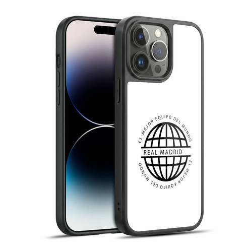 Real Madrid CF Legend Black Logo Gel Armour Case For Apple iPhone 14 Pro Max