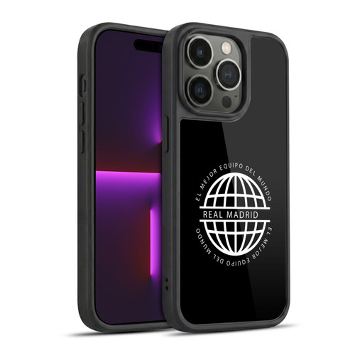Real Madrid CF Legend White Logo Gel Armour Case For Apple iPhone 14 Pro
