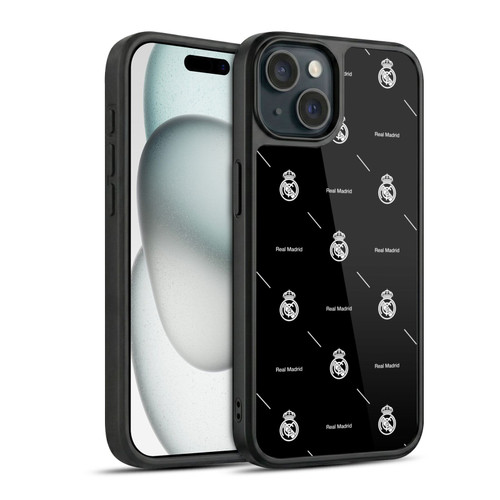 Real Madrid CF Legend White Logo Pattern Gel Armour Case For Apple iPhone 15