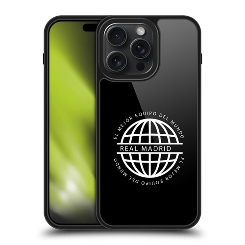 Real Madrid CF Legend White Logo Gel Armour Case For Apple iPhone 15 Pro Max