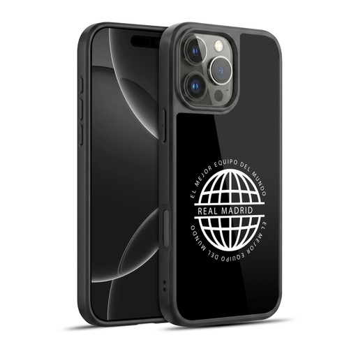 Real Madrid CF Legend White Logo Gel Armour Case For Apple iPhone 16 Pro Max