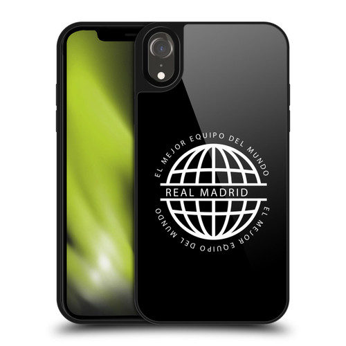 Real Madrid CF Legend White Logo Gel Armour Case For Apple iPhone XR