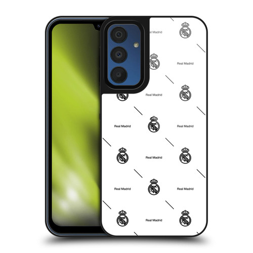 Real Madrid CF Legend Black Logo Pattern Gel Armour Case For Samsung Galaxy A15 Real Madrid CF Legend Black Logo Pattern Gel Armour Case For Samsung Galaxy A15