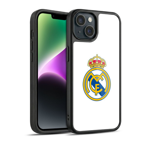Real Madrid CF Origin Plain Logo White Gel Armour Case For Apple iPhone 14