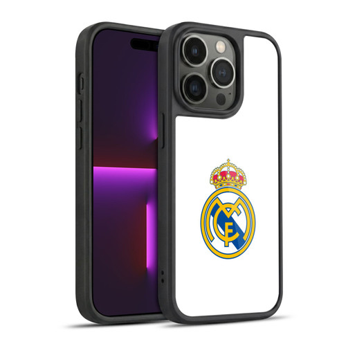 Real Madrid CF Origin Plain Logo White Gel Armour Case For Apple iPhone 14 Pro