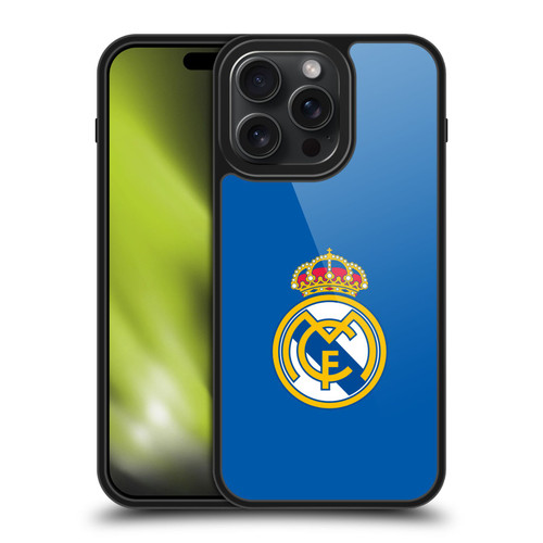 Real Madrid CF Origin Plain Logo Blue Gel Armour Case For Apple iPhone 15 Pro Max
