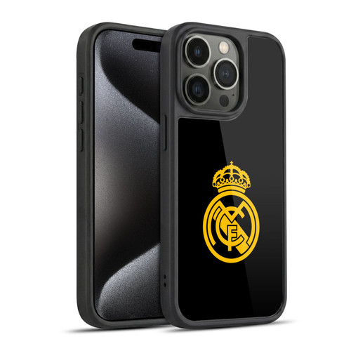 Real Madrid CF Origin Gold Logo Gel Armour Case For Apple iPhone 15 Pro