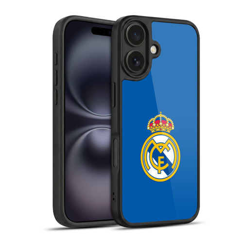 Real Madrid CF Origin Plain Logo Blue Gel Armour Case For Apple iPhone 16