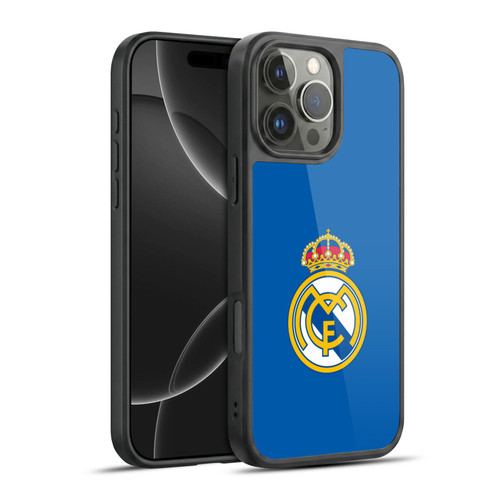 Real Madrid CF Origin Plain Logo Blue Gel Armour Case For Apple iPhone 16 Pro Max