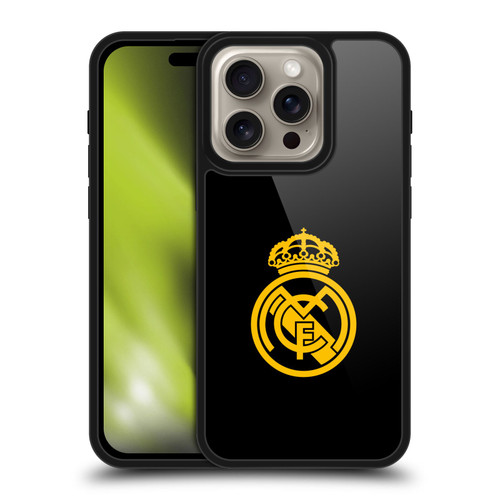 Real Madrid CF Origin Gold Logo Gel Armour Case For Apple iPhone 16 Pro