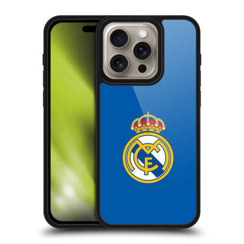 Real Madrid CF Origin Plain Logo Blue Gel Armour Case For Apple iPhone 16 Pro
