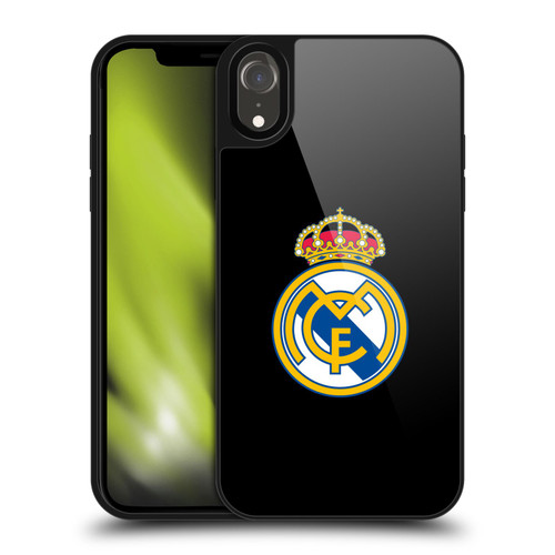 Real Madrid CF Origin Plain Logo Black Gel Armour Case For Apple iPhone XR