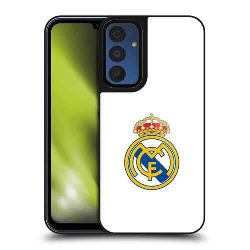 Real Madrid CF Origin Plain Logo White Gel Armour Case For Samsung Galaxy A15