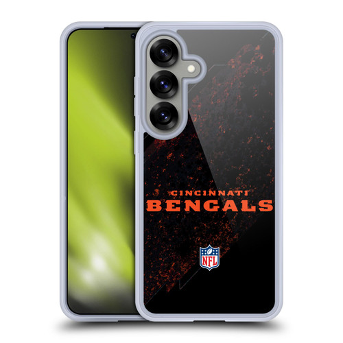 NFL Cincinnati Bengals Logo Blur Soft Gel Case for Samsung Galaxy S25