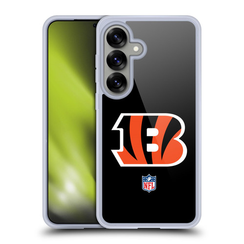 NFL Cincinnati Bengals Logo Plain Soft Gel Case for Samsung Galaxy S25