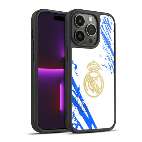 Real Madrid CF Urban White Blue Gel Armour Case For Apple iPhone 14 Pro