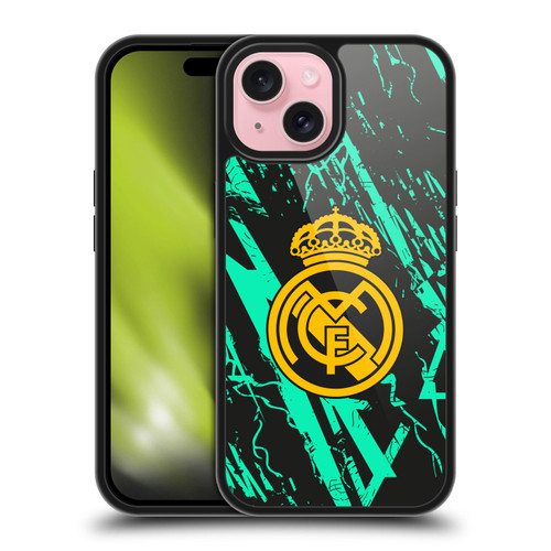 Real Madrid CF Urban Green Gold Gel Armour Case For Apple iPhone 15