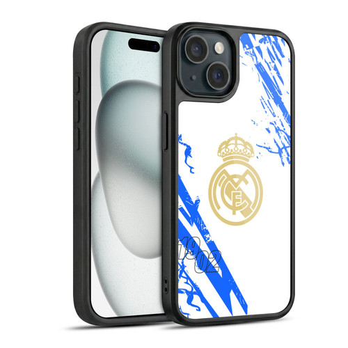 Real Madrid CF Urban White Blue Gel Armour Case For Apple iPhone 15