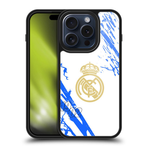 Real Madrid CF Urban White Blue Gel Armour Case For Apple iPhone 15 Pro