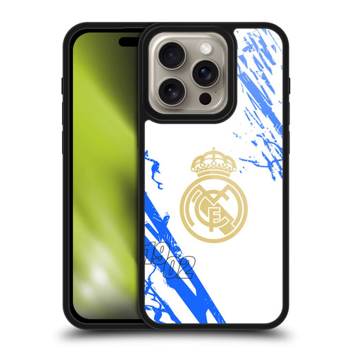 Real Madrid CF Urban White Blue Gel Armour Case For Apple iPhone 16 Pro