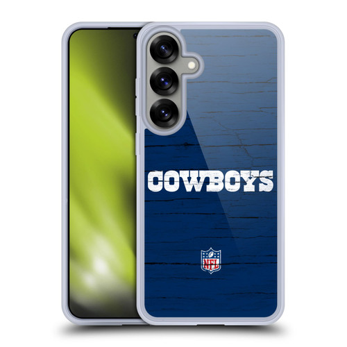 NFL Dallas Cowboys Logo Distressed Look Soft Gel Case for Samsung Galaxy S25+