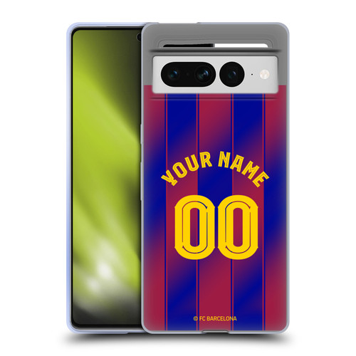 Custom Customised Personalised FC Barcelona 2025/26 Kit Home Soft Gel Case for Google Pixel 7 Pro