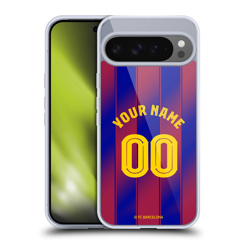 Custom Customised Personalised FC Barcelona 2025/26 Kit Home Soft Gel Case for Google Pixel 9 Pro XL