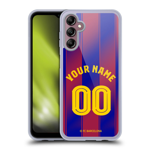Custom Customised Personalised FC Barcelona 2025/26 Kit Home Soft Gel Case for Samsung Galaxy A14 5G