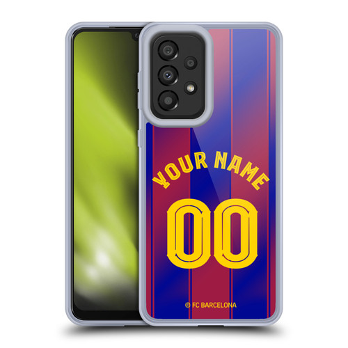 Custom Customised Personalised FC Barcelona 2025/26 Kit Home Soft Gel Case for Samsung Galaxy A33 5G (2022)