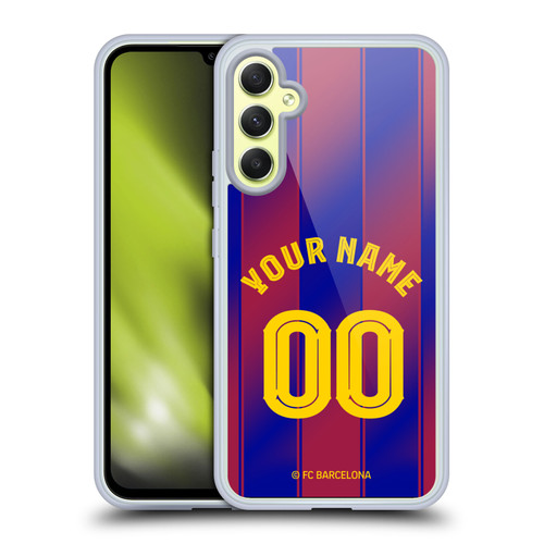 Custom Customised Personalised FC Barcelona 2025/26 Kit Home Soft Gel Case for Samsung Galaxy A34 5G Custom Customised Personalised FC Barcelona 2025/26 Kit Home Soft Gel Case for Samsung Galaxy A34 5G
